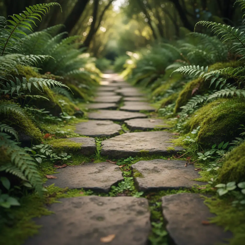 Detail of stone pathway