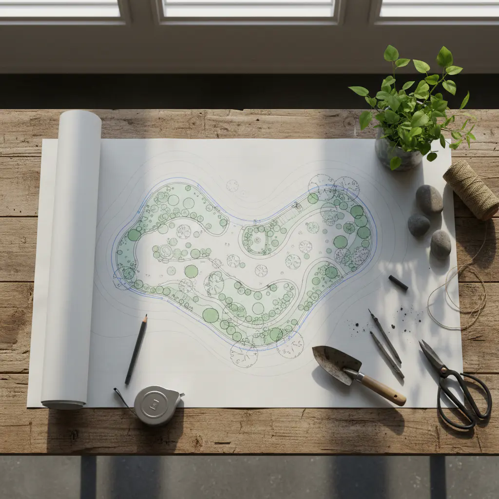 Landscape design blueprint and tools